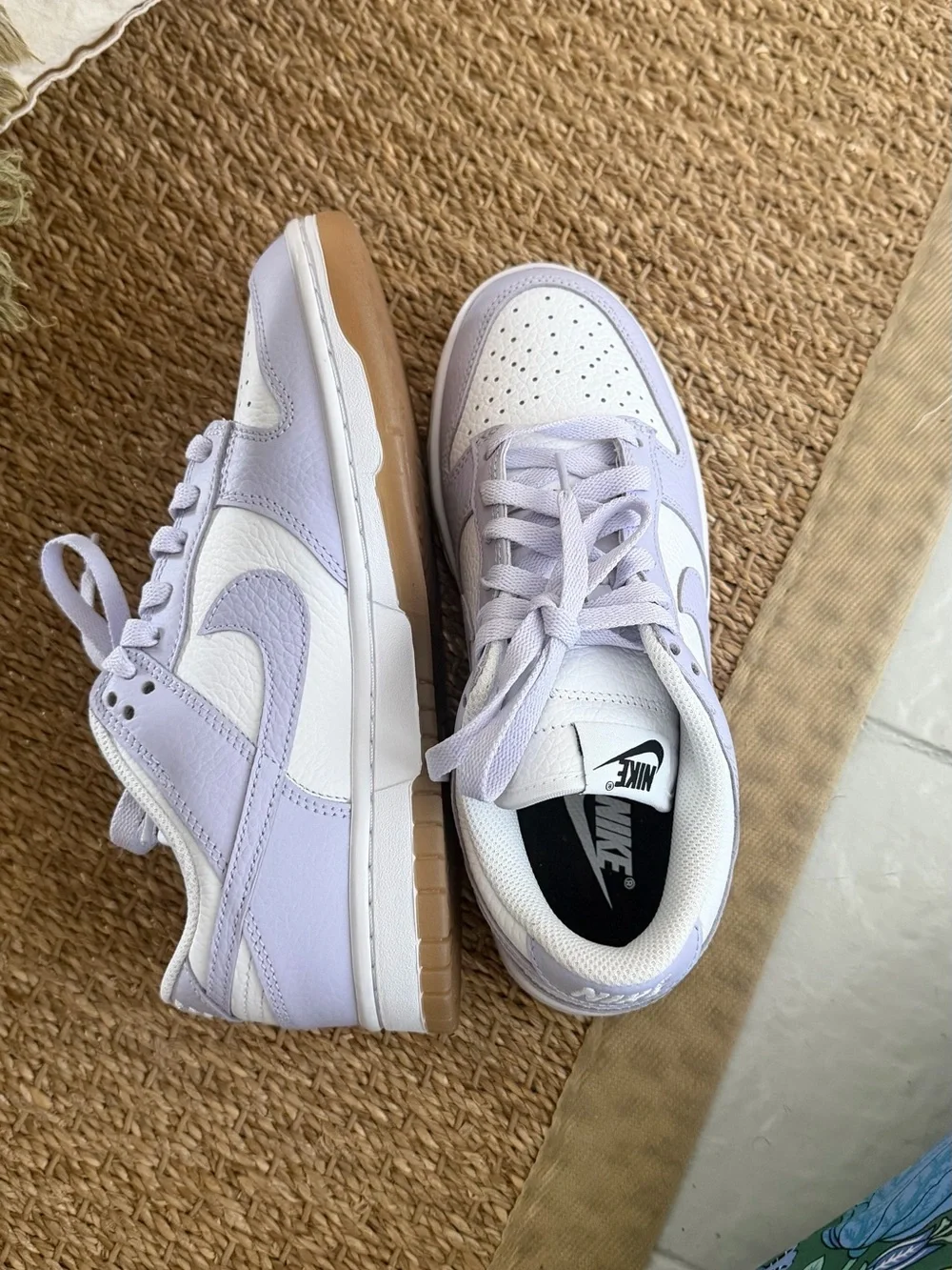Nike Dunk Low White & Lilac Sneakers